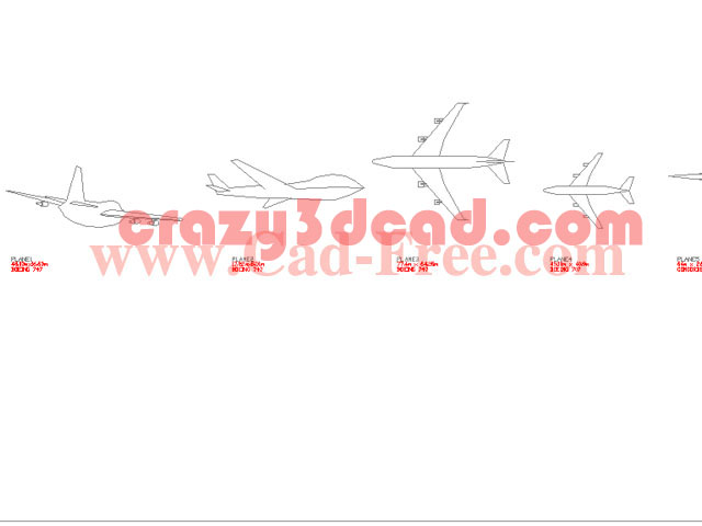 Aviation Aircraft CAD Blocks